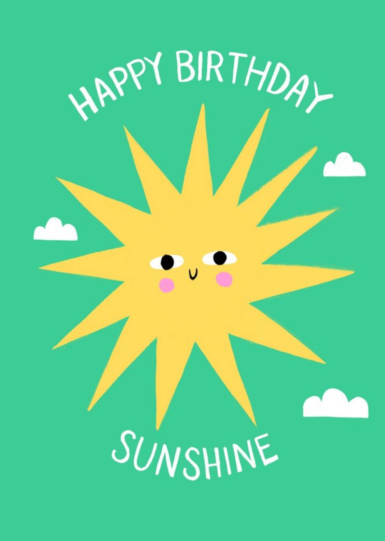Moonpig Lucy Maggie Happy Birthday Sunshine Card