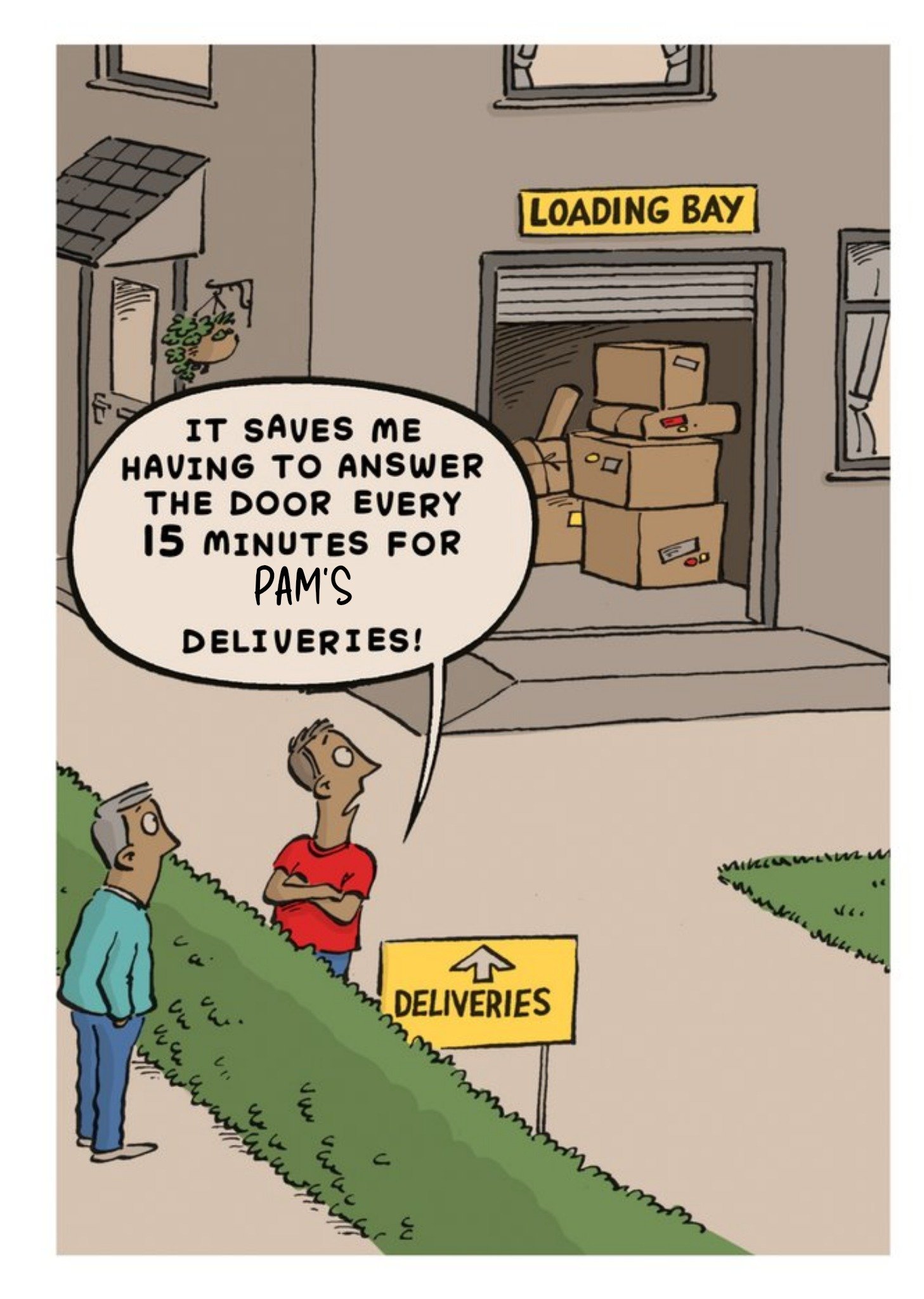 Moonpig Humorous Loading Bay Birthday Card