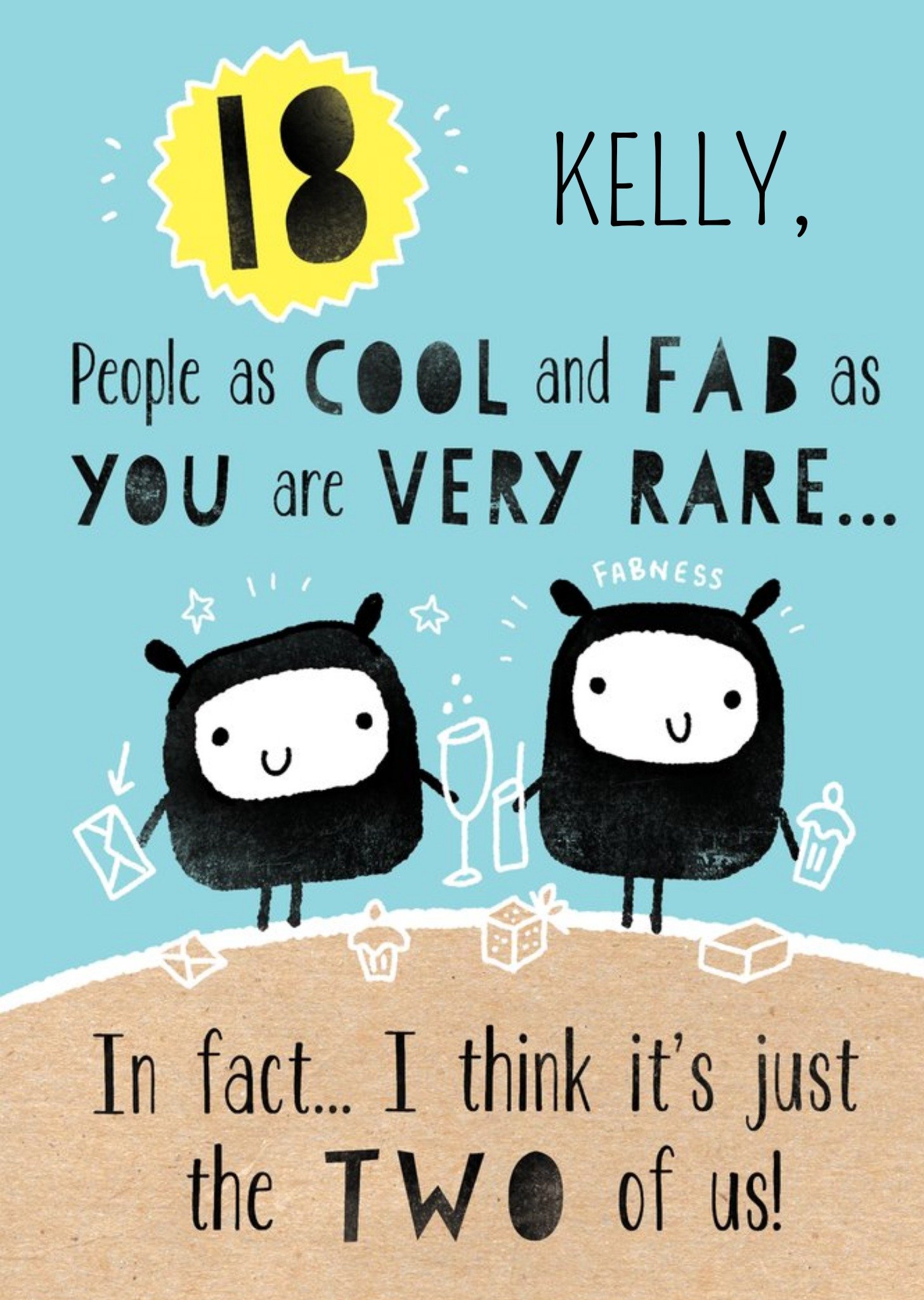 Other Deeply Sheeply 18th Cool And Fab Birthday Card