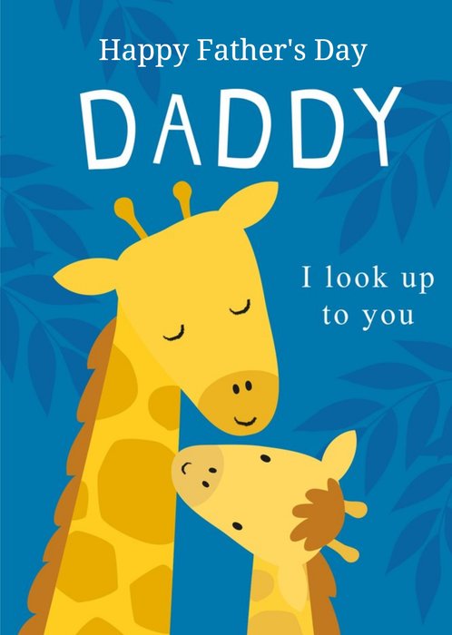 Klara Hawkins Giraffe Illustration Father's Day Card