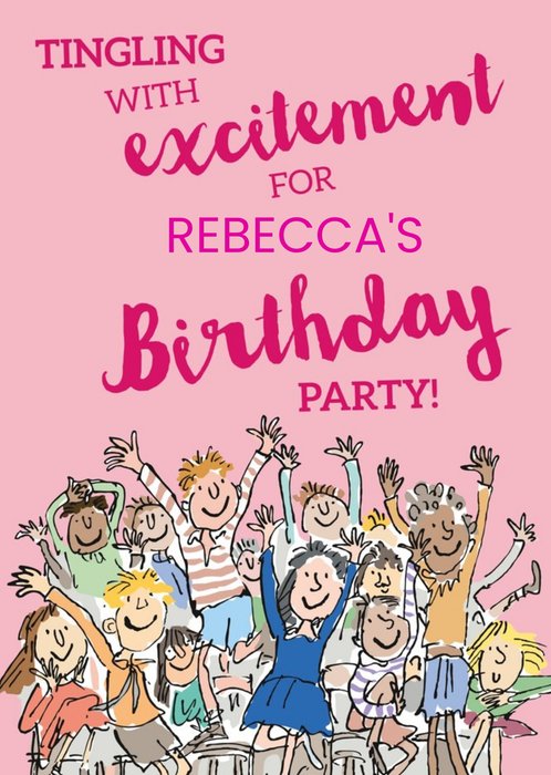 Tingling With Excitement Birthday Party Invitation