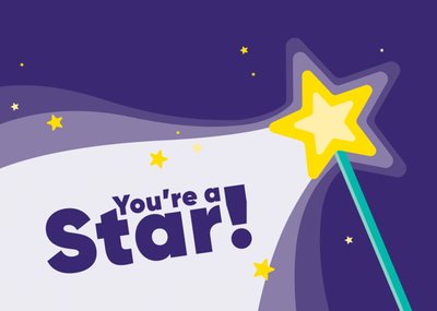 Starlight Children’s Foundation You’re a Star Fairy Wand Card