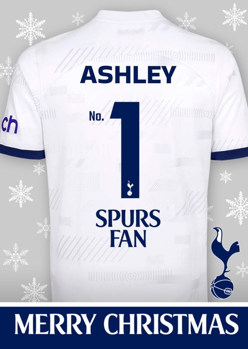 Number 1 Spurs Fan Christmas Card