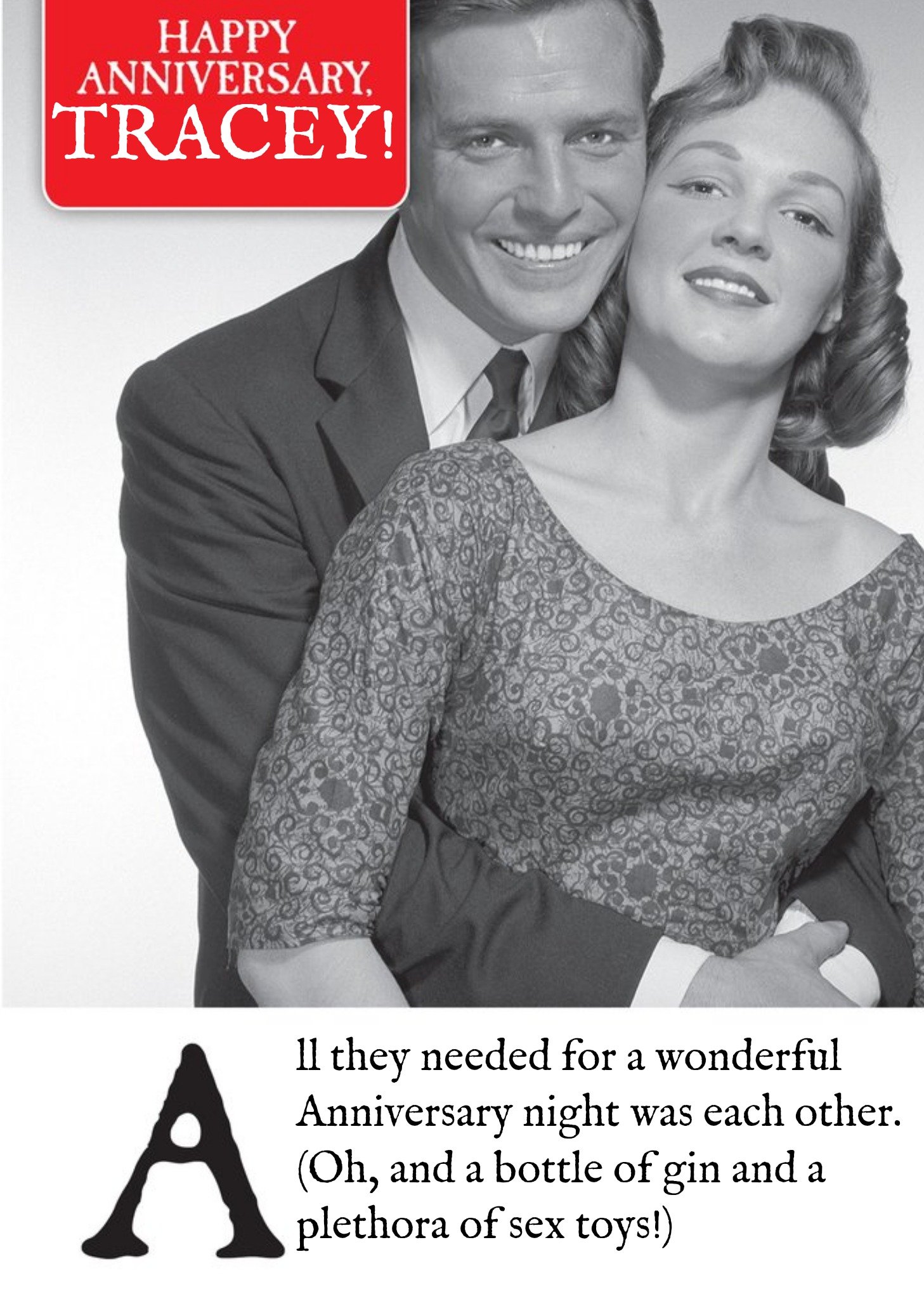 Moonpig Anniversary Funny Humour Quote Card