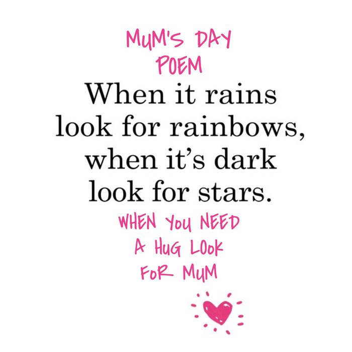 Mother's Day Card - Mum - funny - hug