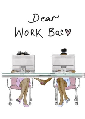 KitsCH Noir Dear Work Bae Card