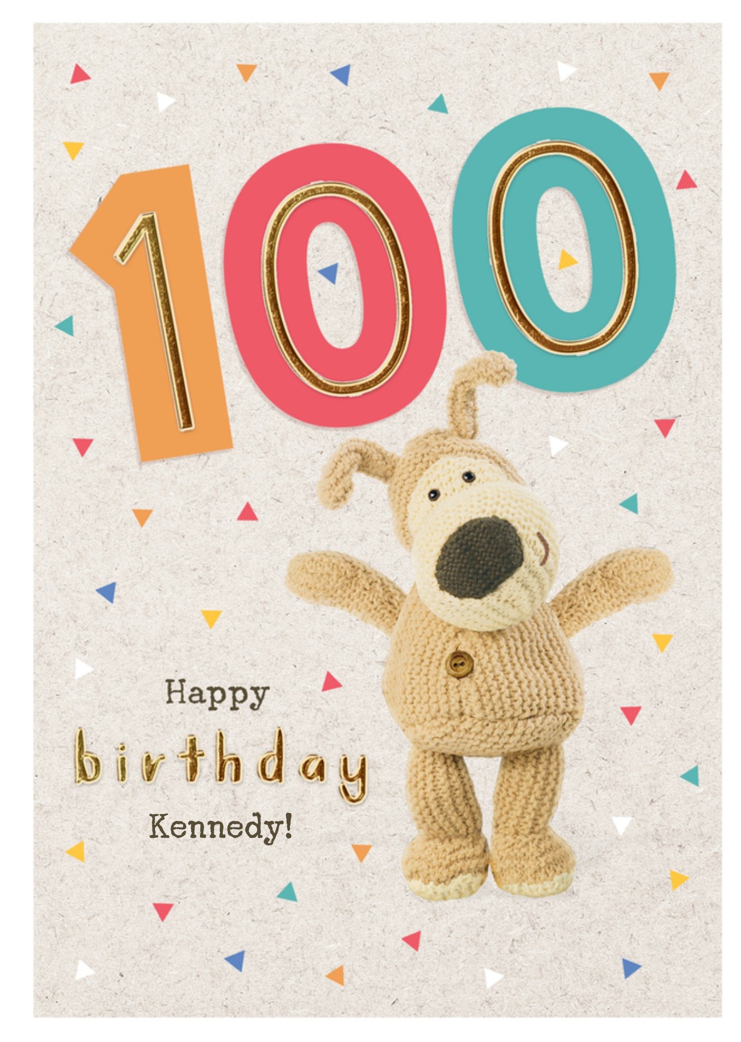 Boofle Special Day 100th Birthday Card