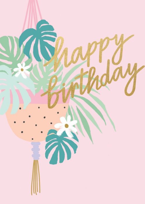 Floral Happy Birthday Card