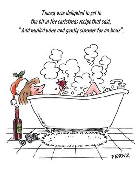 Add Mulled Wine And Gently Simmer Personalised Happy Christmas Card