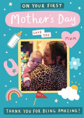 First Mother's Day Photo Upload Card