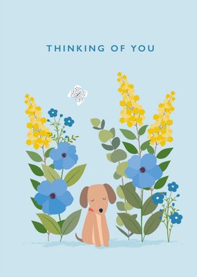 Klara Hawkins Thinking of You Dog Card