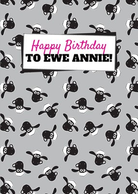 Shaun The Sheep Happy Birthday To Ewe Card