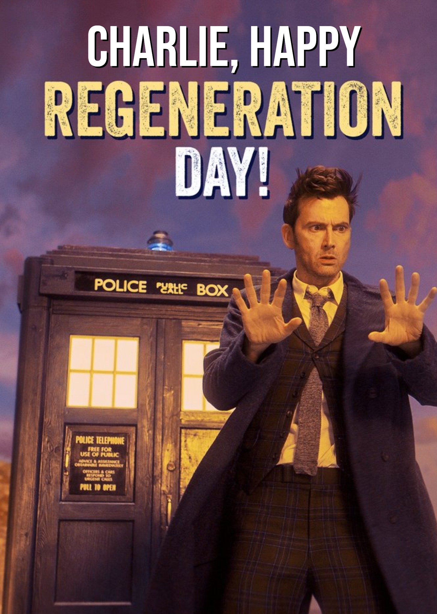 Bbc Doctor Who Happy Regeneration Day Birthday Card