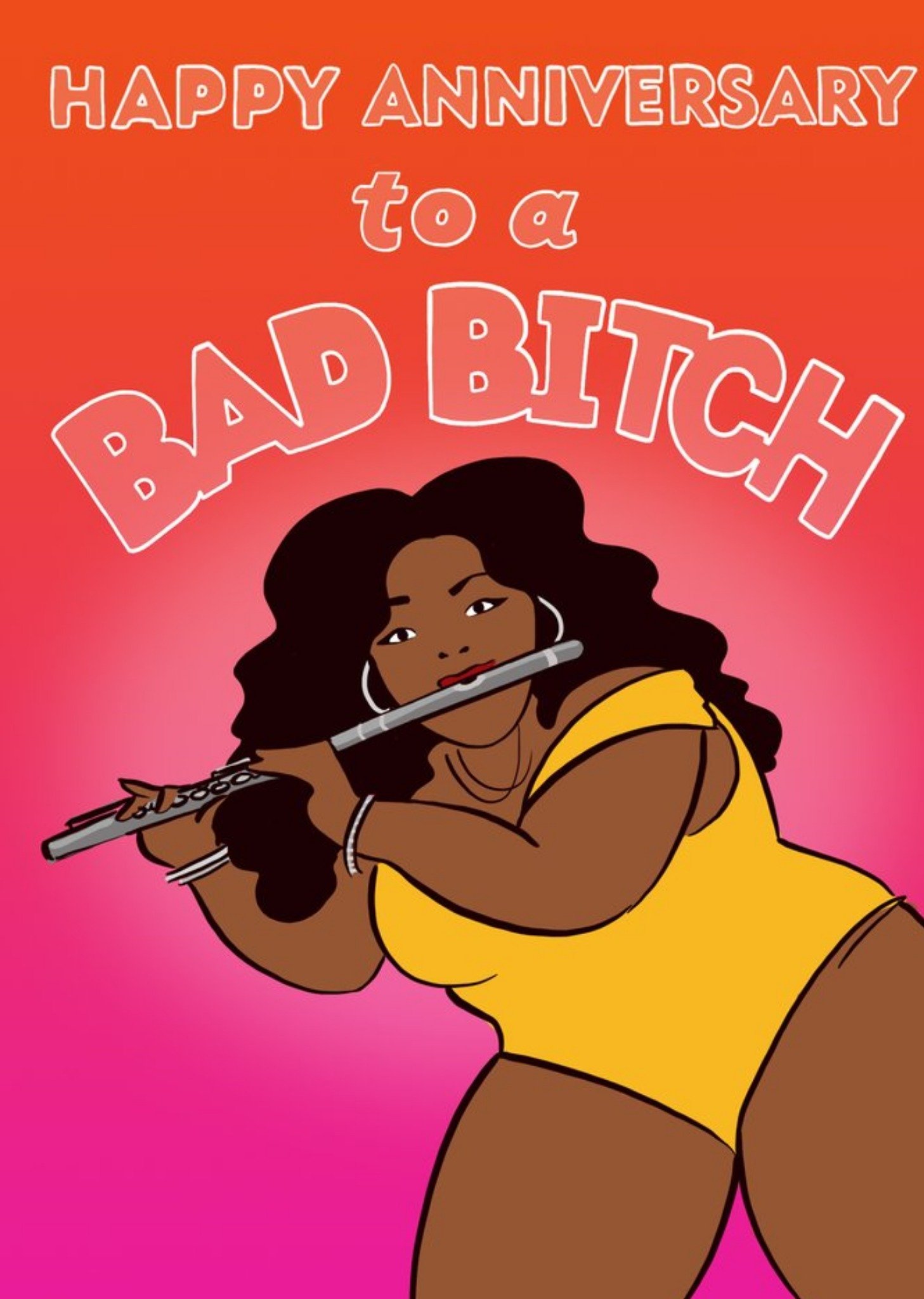 Moonpig Happy Anniversary To A Bad Bitch Anniversary Card