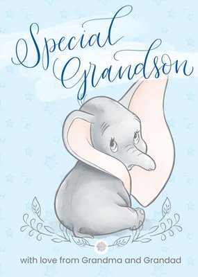 Disney Dumbo - Cute Grandson birthday card