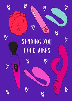 Sending You Good Vibes Cheeky Valentines Day Card