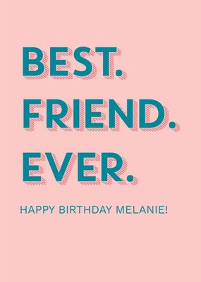 UKG Best Friend Ever Birthday Card