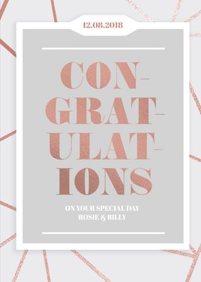 Wedding Card - Wedding Day - Congratulations