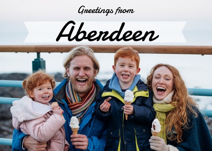 Landscape Personalised Photo Upload Greetings Postcard