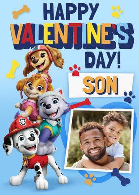 PAW Patrol Happy Valentine’s Son Photo Upload Card