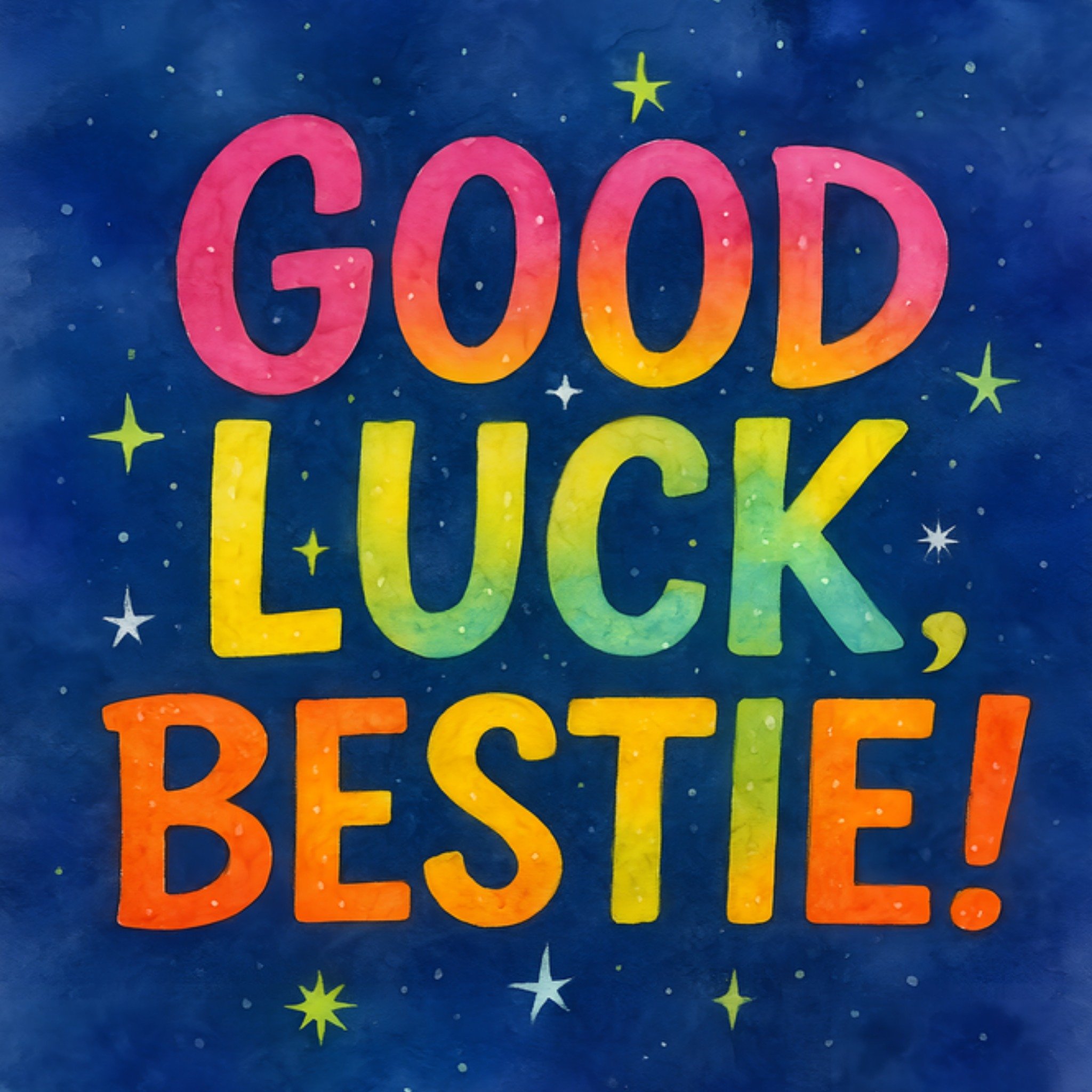 Moonpig Good Luck Bestie Card