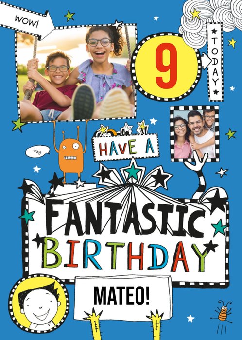 Tom Gates Have A Fantastic Birthday Photo Upload Card