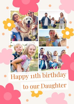 Daughters Photo Upload Birthday Card