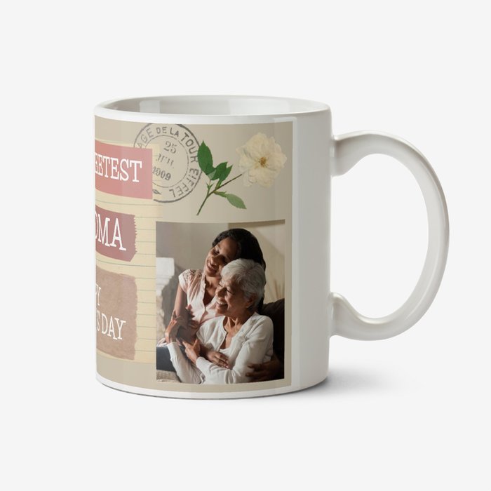 To The Sweetest Grandma Photo upload Mother's Day  Mug