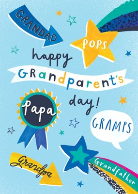 Paperlink Grandpa Happy Grandparent's Day Typography Card