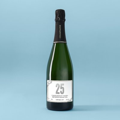 Personalised 25th Anniversary Champagne 75cl