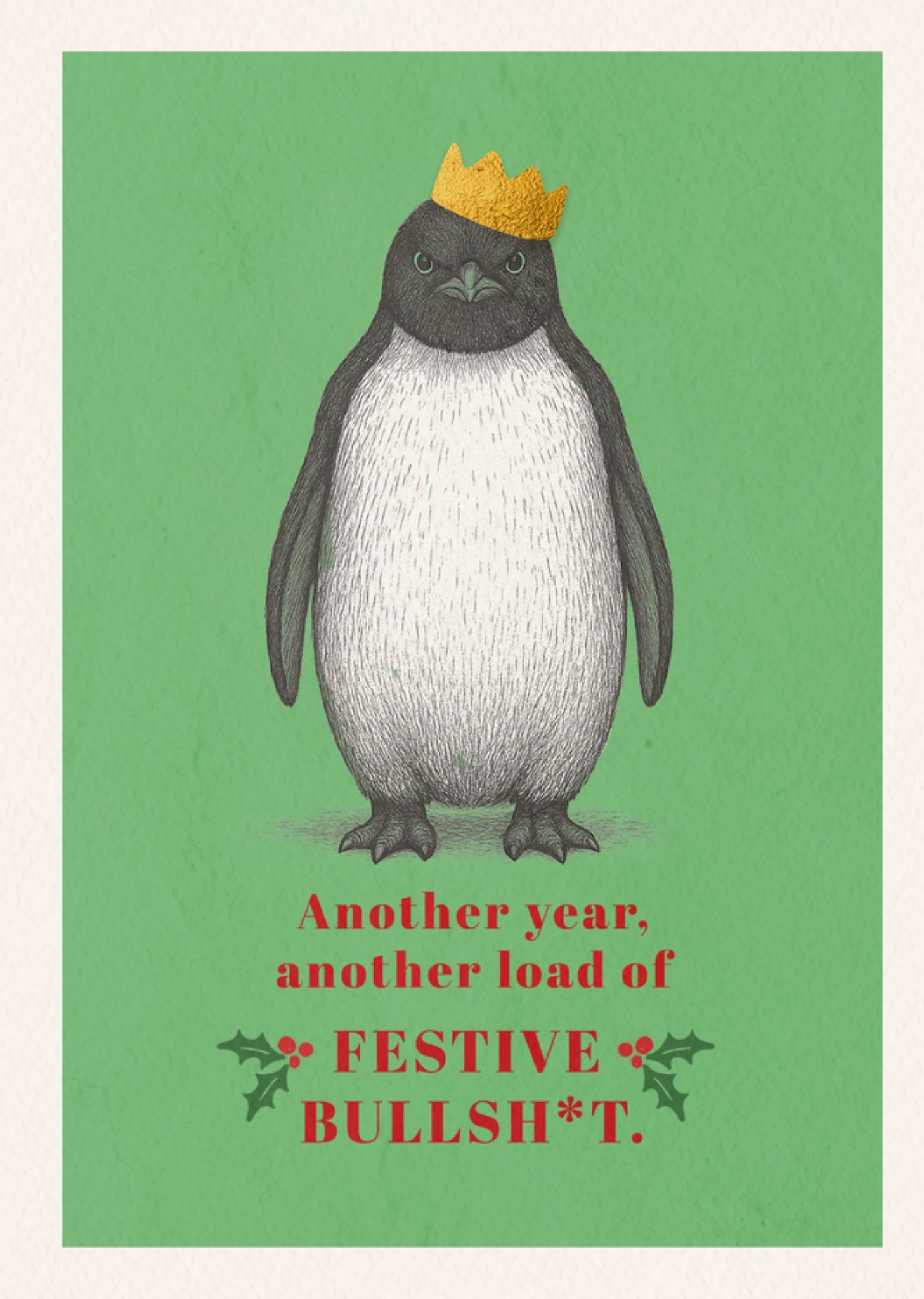 Moonpig Another Year Another Load Of Festive Bullsh*t Christmas Card