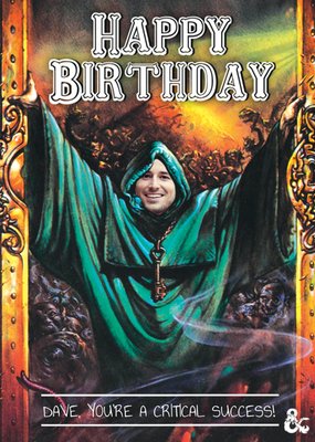 Dungeons And Dragons Photo Upload Birthday Card