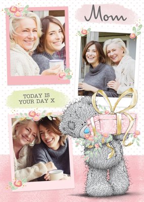 Mother's Day Card - Mom  - tatty teddy - photo upload card