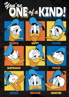 Disney Donald Duck You're One Of A Kind Card