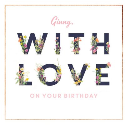 Country Diary Love On Your Birthday Personalised Card