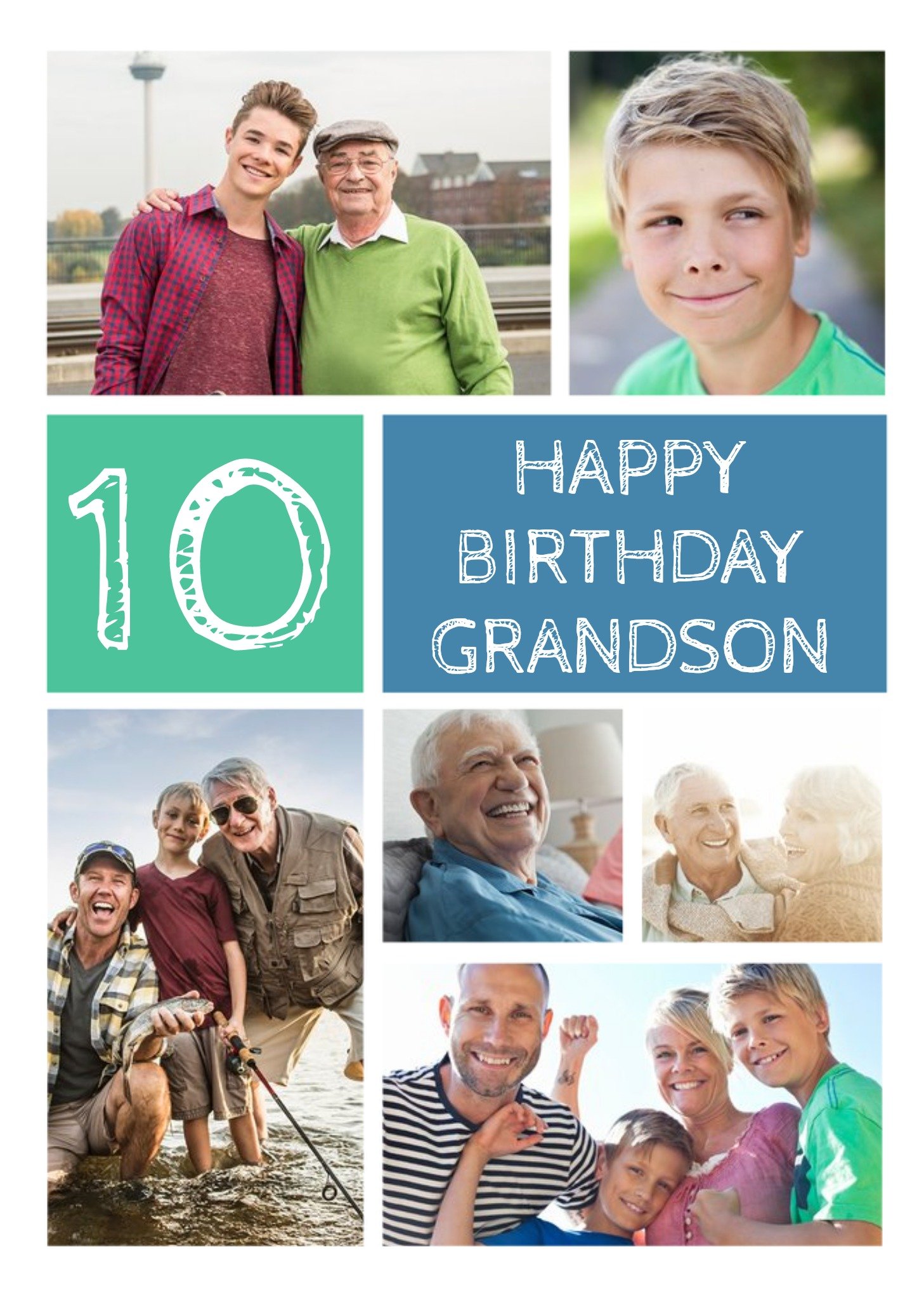 Moonpig Grandson Photo Upload Birthday Card