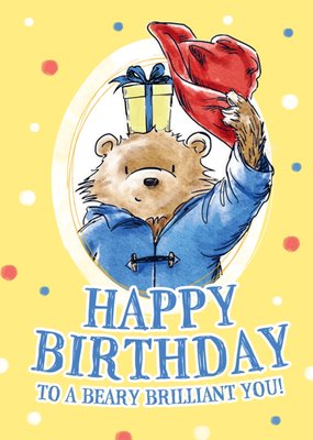 Paddington Bear Beary Brilliant Birthday Card
