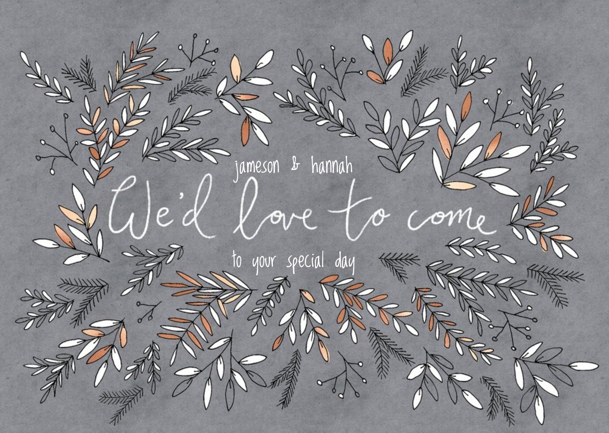 Moonpig Wed Love To Come Acceptance Card