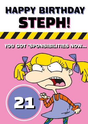 Funny Rugrats You Got Sponsibilities Now Birthday Card