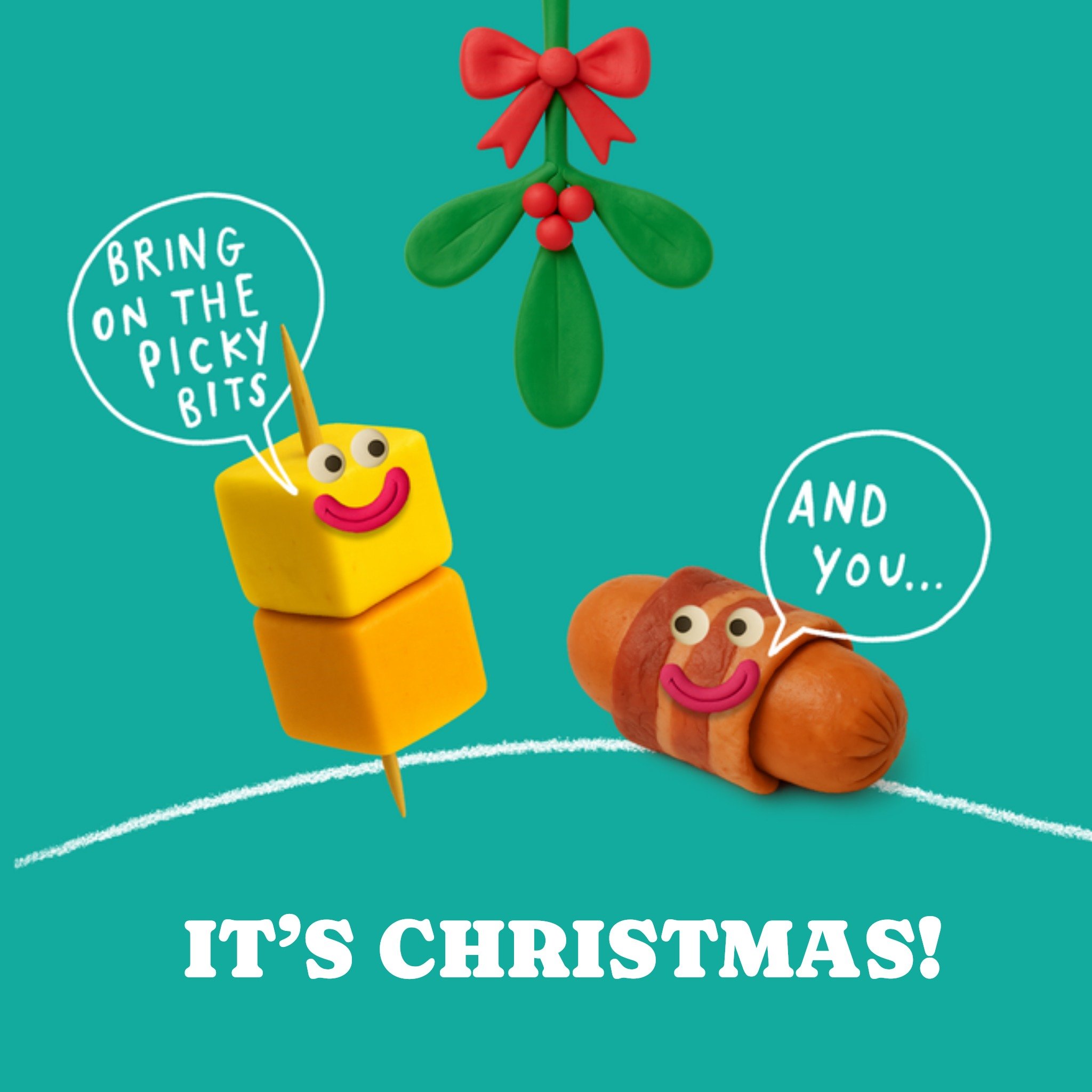 Moonpig Bring On The Picky Bits Christmas Card