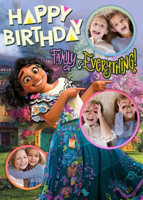 Encanto Family Is Everything Photo Upload Birthday Card