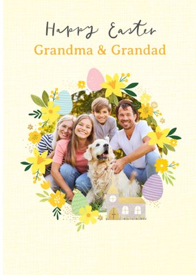 Paperlink Happy Easter Grandma And Grandad Photo Upload Easter Card