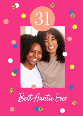 Best Auntie Ever Photo Upload Birthday Card