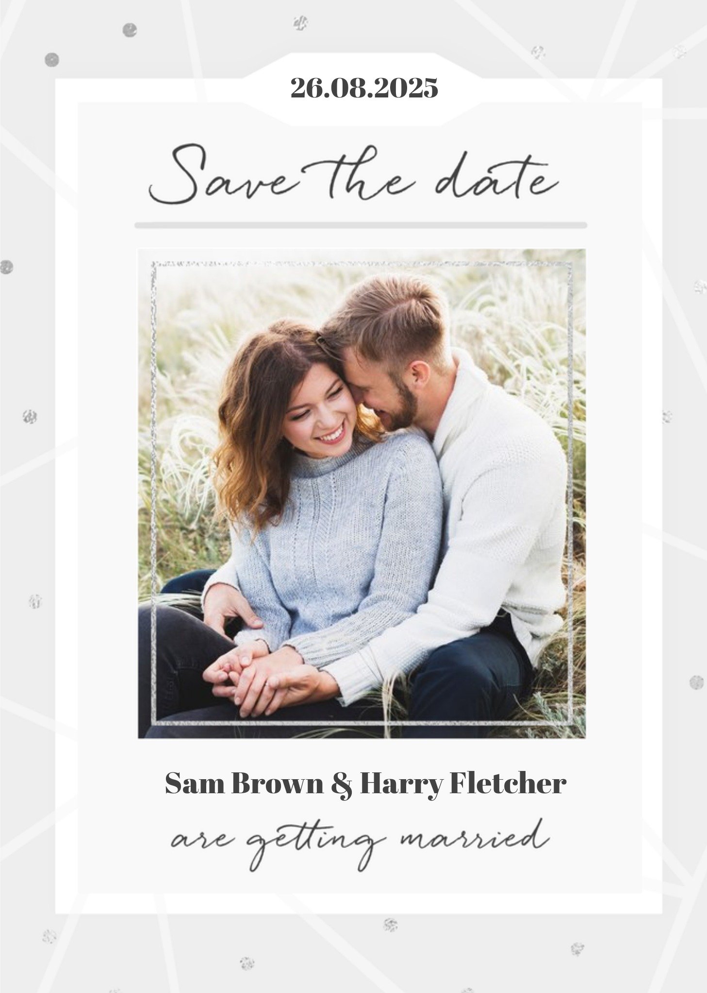Moonpig Wedding Save The Date Photo Upload Card
