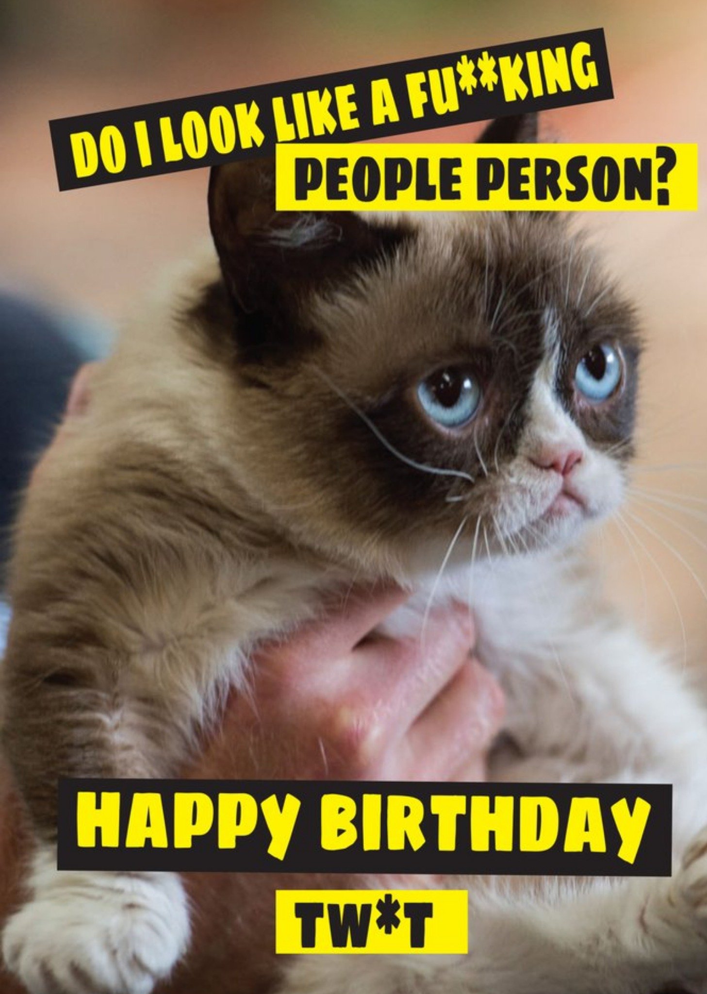 Moonpig Funny Cheeky Chops Do I Look Like A People Person Card
