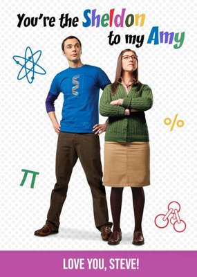 The Big Bang Theroy Sheldon To My Amy Card