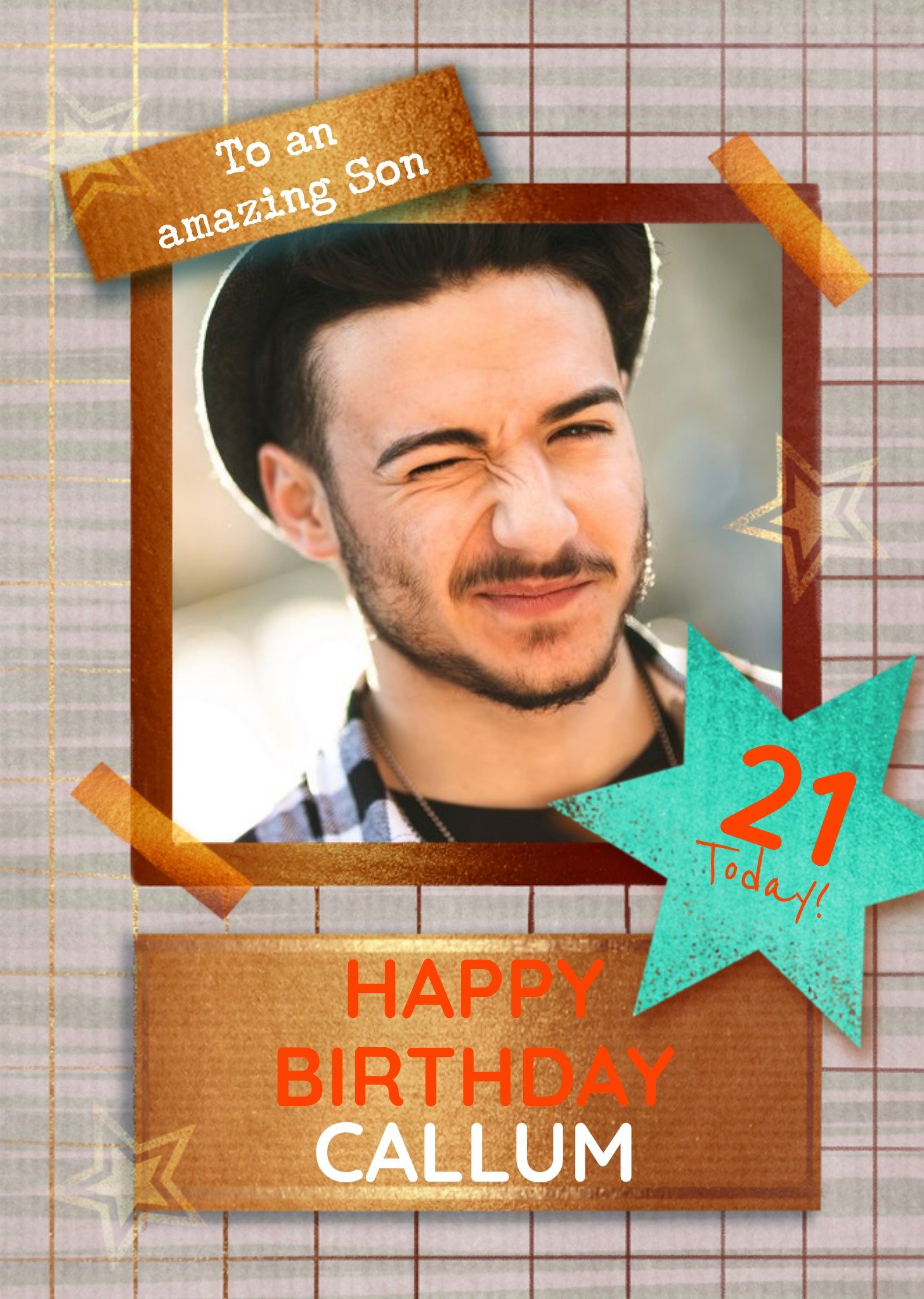 Moonpig To An Amazing Son Photo Upload Birthday Card