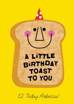 Kate Smith Co. Toast Birthday Card