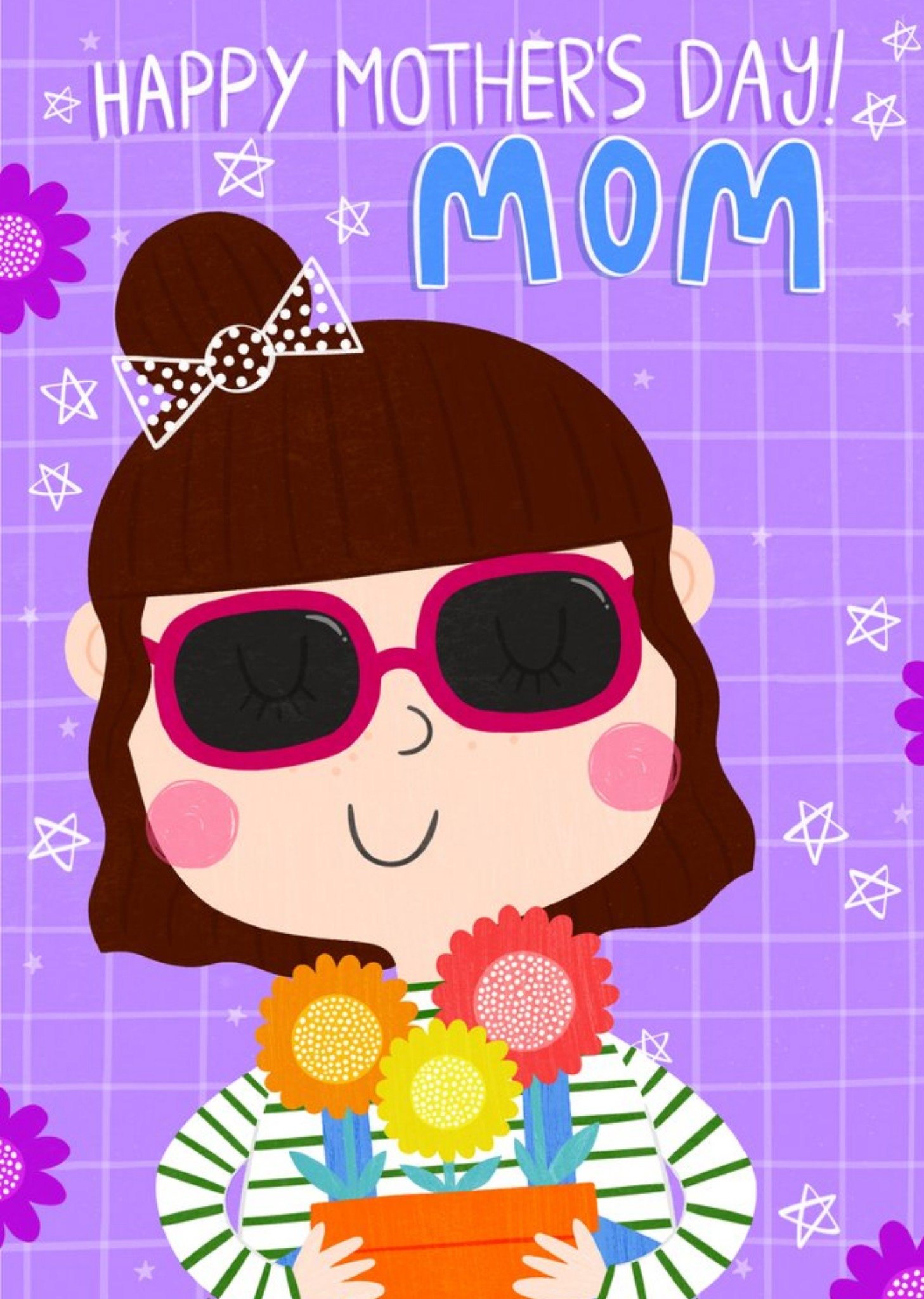 Moonpig Damien Barlow Mom Illustration Mother's Day Card