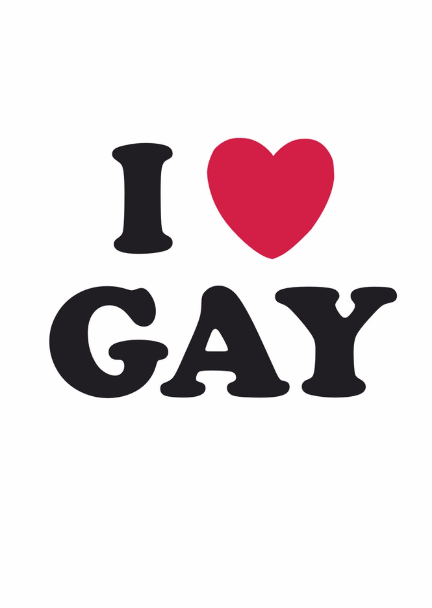 Moonpig I Heart Gay Card